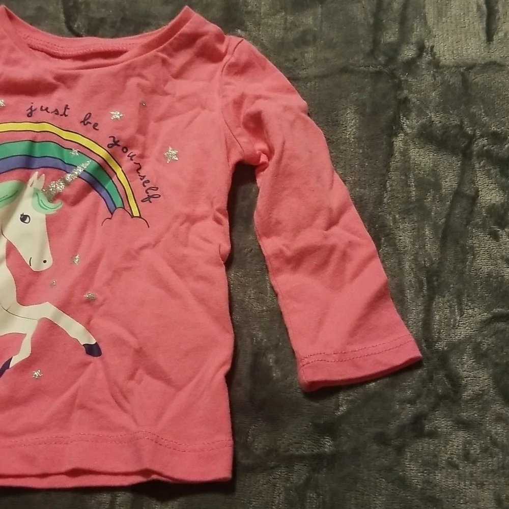 Carter's Baby Girl's Unicorn Long Sleeve Shirt